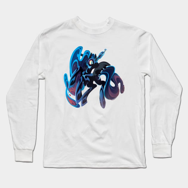 Nigthmare Moon Long Sleeve T-Shirt by Cenit